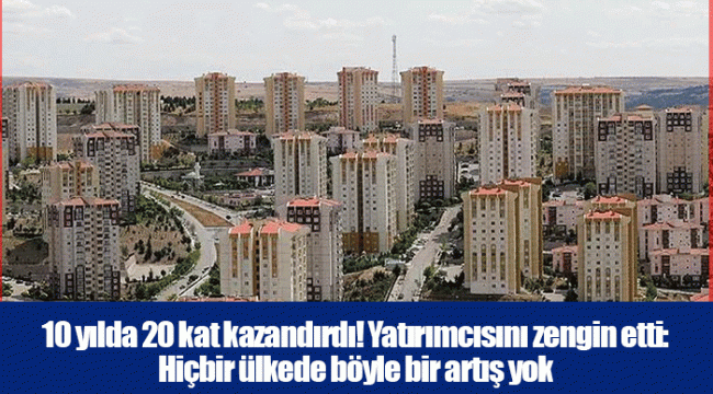 10 yılda 20 kat kazandırdı! Yatırımcısını zengin etti: Hiçbir ülkede böyle bir artış yok