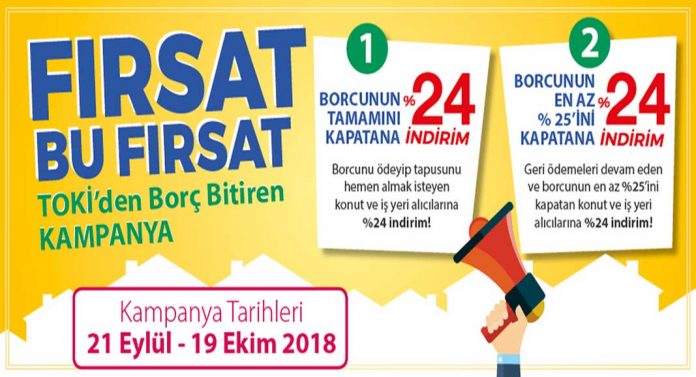 TOKİ’den borç bitiren kampanya!