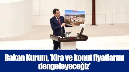 Bakan Kurum, 'Kira ve konut fiyatlarını dengeleyeceğiz'