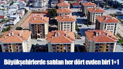 Büyükşehirlerde satılan her dört evden biri 1+1